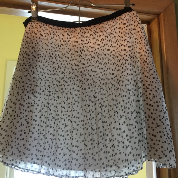 Victoria's Secret Dresses & Skirts - Victoria's Secret Black and White Polka Dot Mini Skirt